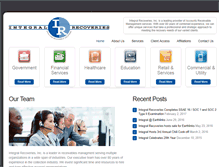Tablet Screenshot of integralrecoveries.com